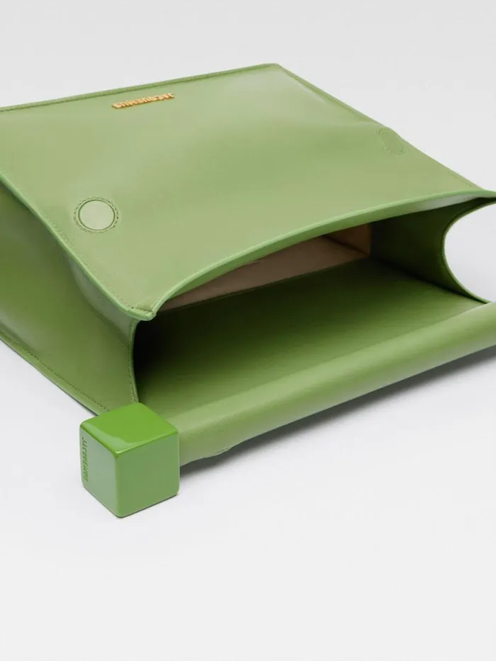 The Rond Carr Clutch Green Women JACQUEMUS Crossbody and Handbags The Rond Carr Clutch Green Women JACQUEMUS Crossbody and Handbags
