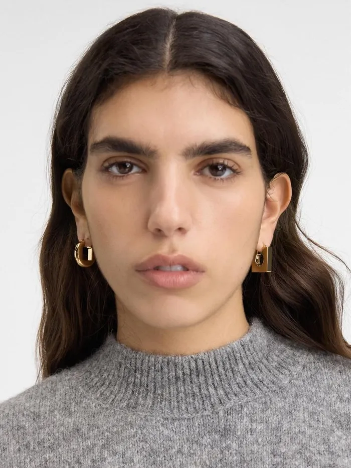 The Rond Carr Earrings Light Gold Women JACQUEMUS Jewellery The Rond Carr Earrings Light Gold Women JACQUEMUS Jewellery