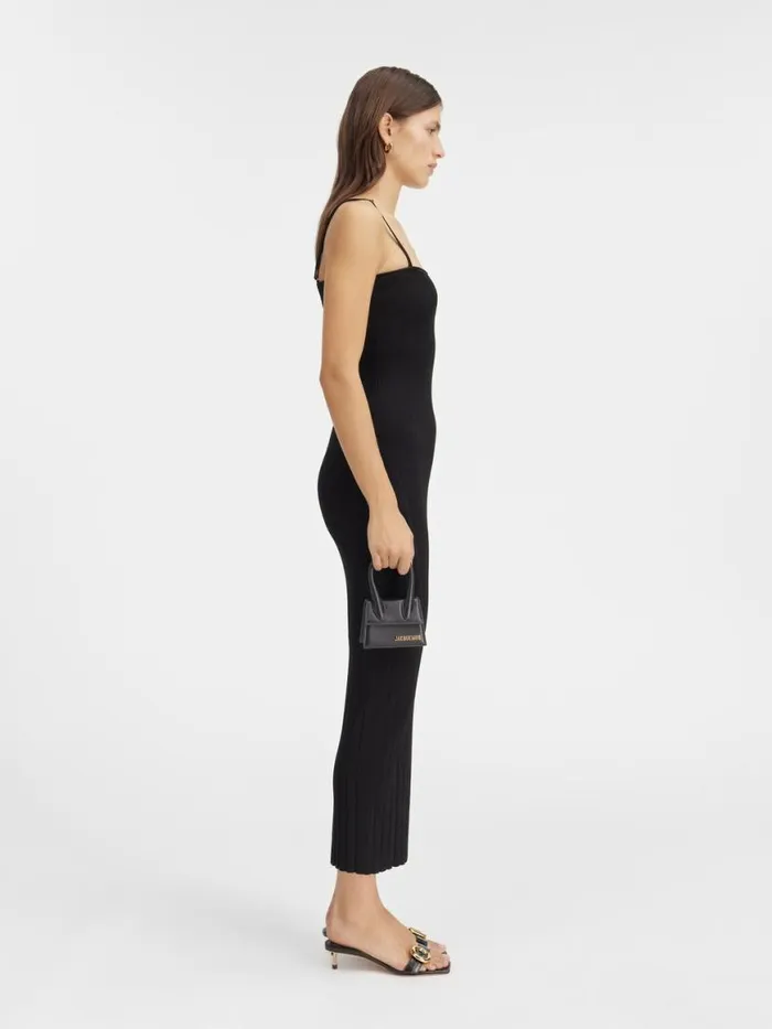 The Sierra Dress With Straps Black Women JACQUEMUS Dresses and Skirts The Sierra Dress With Straps Black Women JACQUEMUS Dresses and Skirts