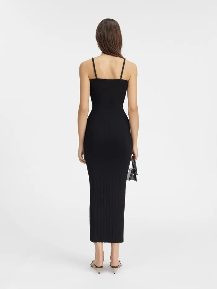 The Sierra Dress With Straps Black Women JACQUEMUS Dresses and Skirts The Sierra Dress With Straps Black Women JACQUEMUS Dresses and Skirts