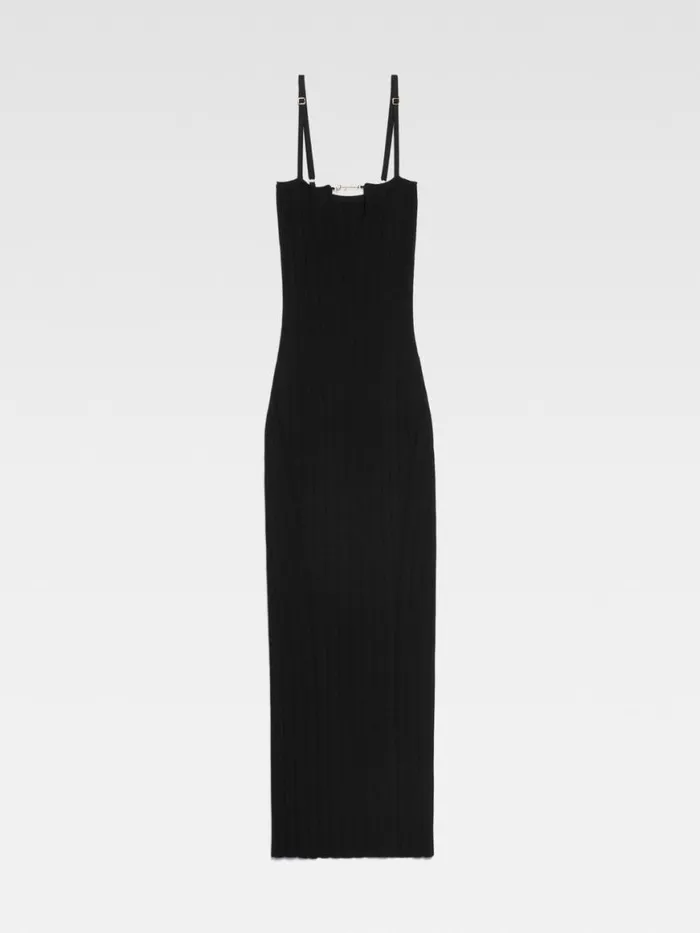 The Sierra Dress With Straps Black Women JACQUEMUS Dresses and Skirts The Sierra Dress With Straps Black Women JACQUEMUS Dresses and Skirts