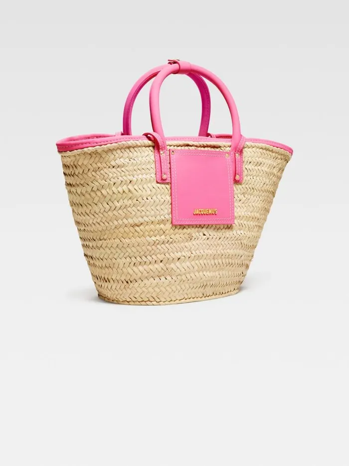 The Soli Basket Dark Pink Women JACQUEMUS Crossbody and Handbags The Soli Basket Dark Pink Women JACQUEMUS Crossbody and Handbags