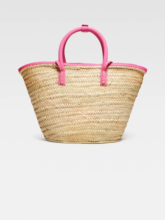 The Soli Basket Dark Pink Women JACQUEMUS Crossbody and Handbags The Soli Basket Dark Pink Women JACQUEMUS Crossbody and Handbags