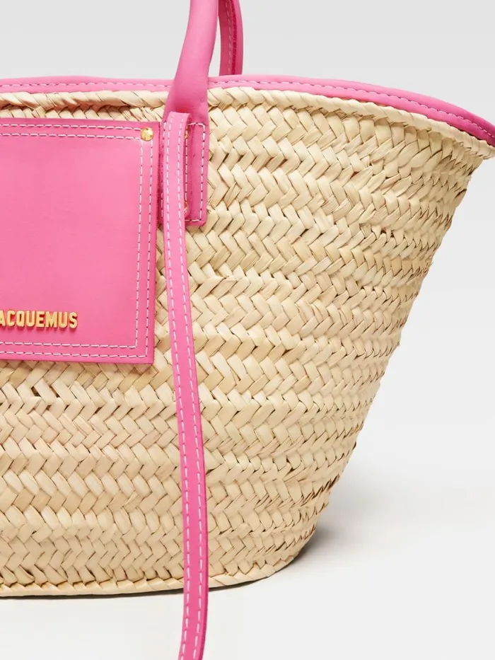 The Soli Basket Dark Pink Women JACQUEMUS Crossbody and Handbags The Soli Basket Dark Pink Women JACQUEMUS Crossbody and Handbags