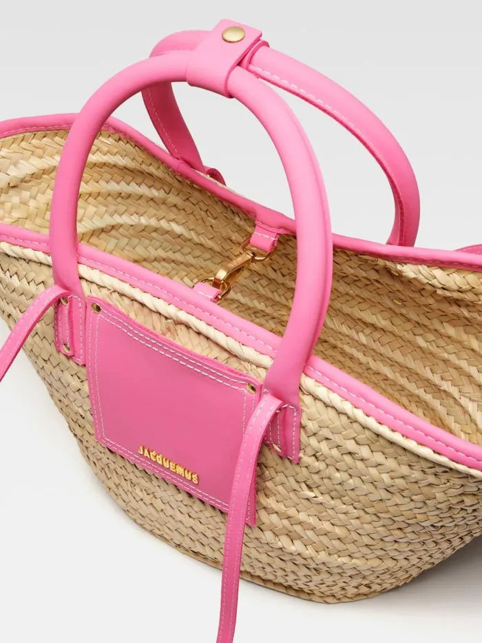 The Soli Basket Dark Pink Women JACQUEMUS Crossbody and Handbags The Soli Basket Dark Pink Women JACQUEMUS Crossbody and Handbags