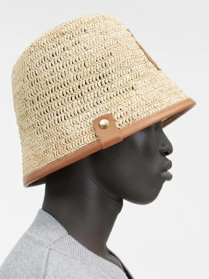 The Soli Bucket Hat Light Brown WomenMen JACQUEMUS Hats The Soli Bucket Hat Light Brown WomenMen JACQUEMUS Hats