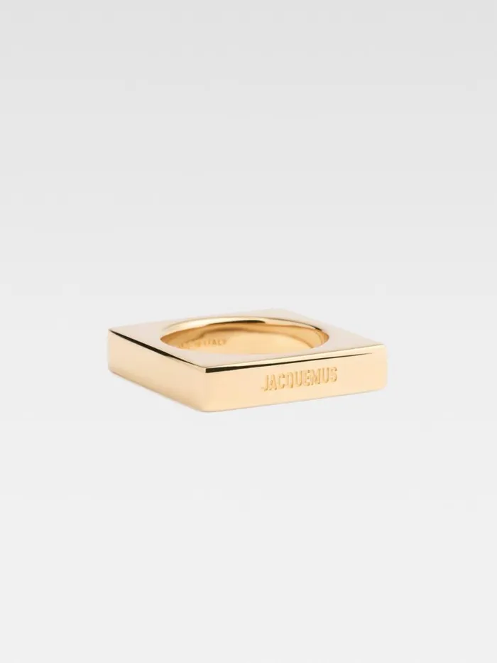 The Square Ring Light Gold Women JACQUEMUS Jewellery The Square Ring Light Gold Women JACQUEMUS Jewellery