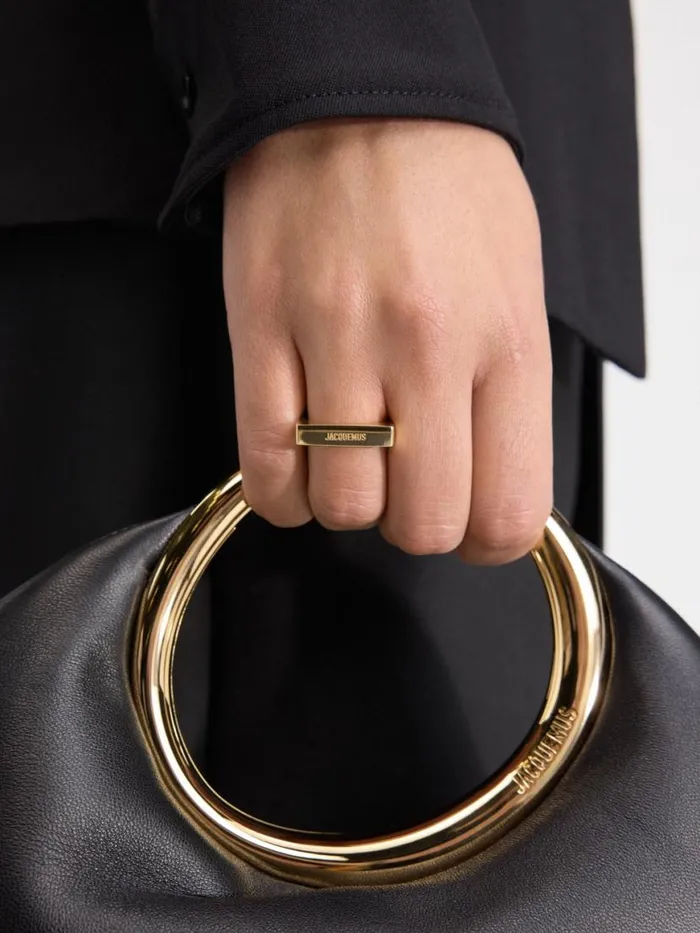 The Square Ring Light Gold Women JACQUEMUS Jewellery The Square Ring Light Gold Women JACQUEMUS Jewellery