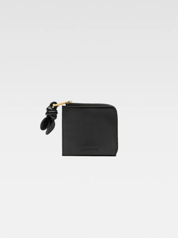 The Tourni Wallet Black WomenMen JACQUEMUS Small Leather Goods