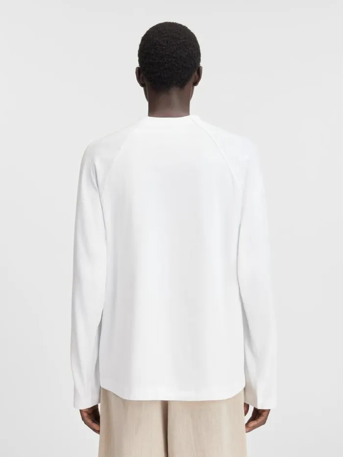 The Typo Longsleeve Tshirt White Men JACQUEMUS Tshirts The Typo Longsleeve Tshirt White Men JACQUEMUS Tshirts