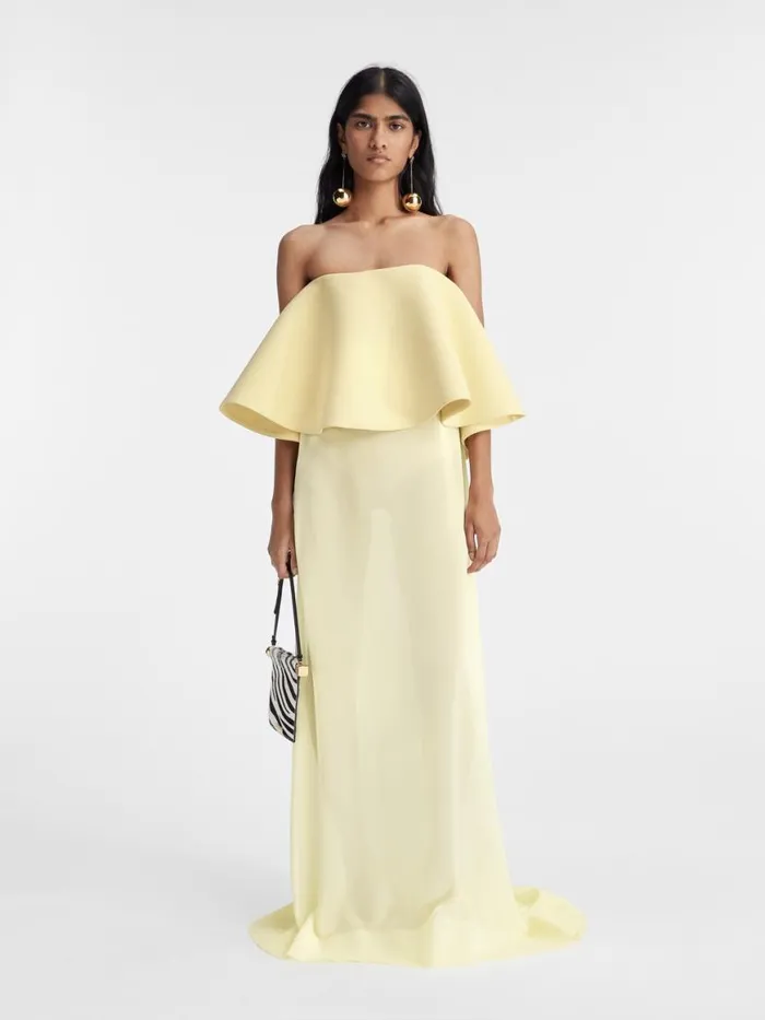 The Vela Dress Pale Yellow 2 Women JACQUEMUS Dresses and Skirts