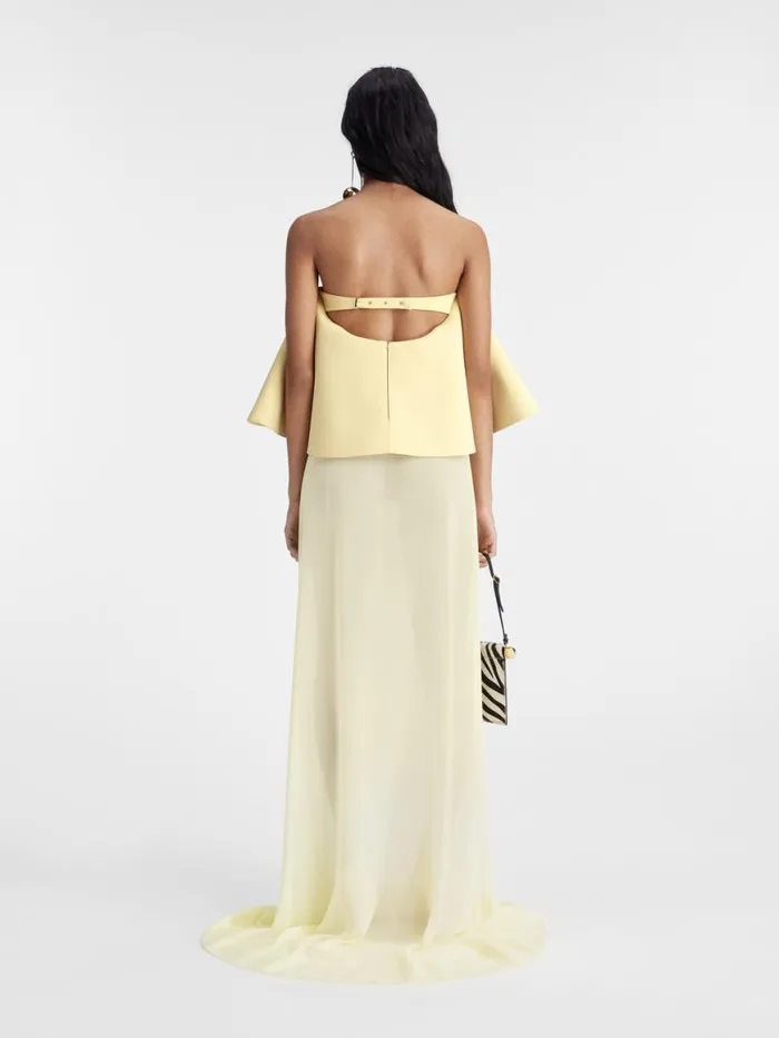 The Vela Dress Pale Yellow 2 Women JACQUEMUS Dresses and Skirts The Vela Dress Pale Yellow 2 Women JACQUEMUS Dresses and Skirts