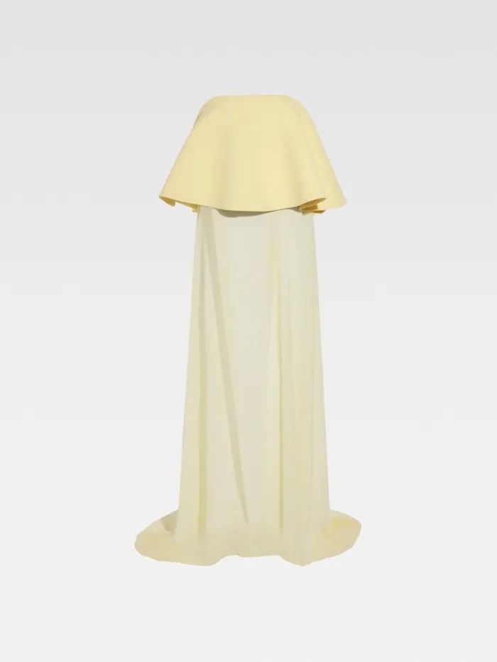 The Vela Dress Pale Yellow 2 Women JACQUEMUS Dresses and Skirts The Vela Dress Pale Yellow 2 Women JACQUEMUS Dresses and Skirts