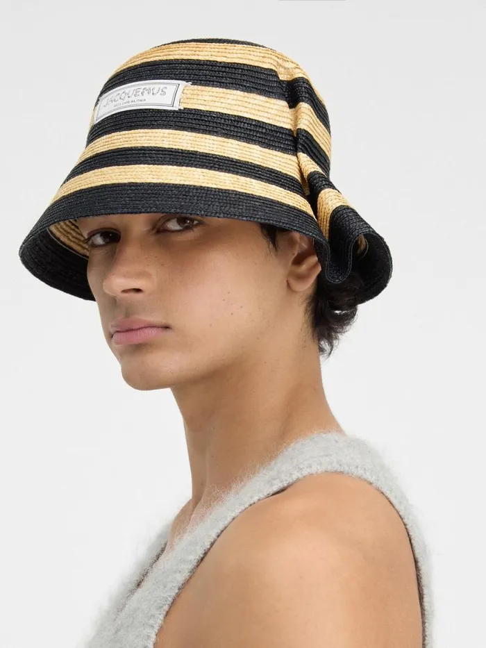 The Vela Hat Ivoryblack WomenMen JACQUEMUS Hats The Vela Hat Ivoryblack WomenMen JACQUEMUS Hats