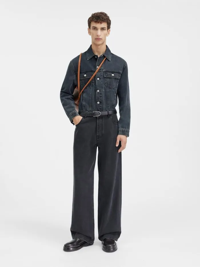 The Wide DeNmes Denim Pants Black Men JACQUEMUS Denim