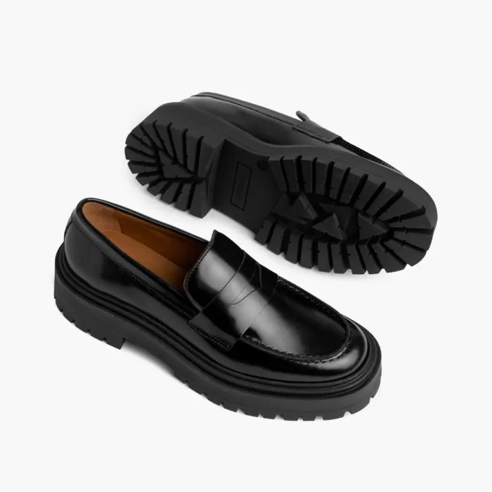 Thursday Boots Loafers and Flats Penny Platform Black 8211 Women Thursday Boots Loafers and Flats Penny Platform Black 8211 Women