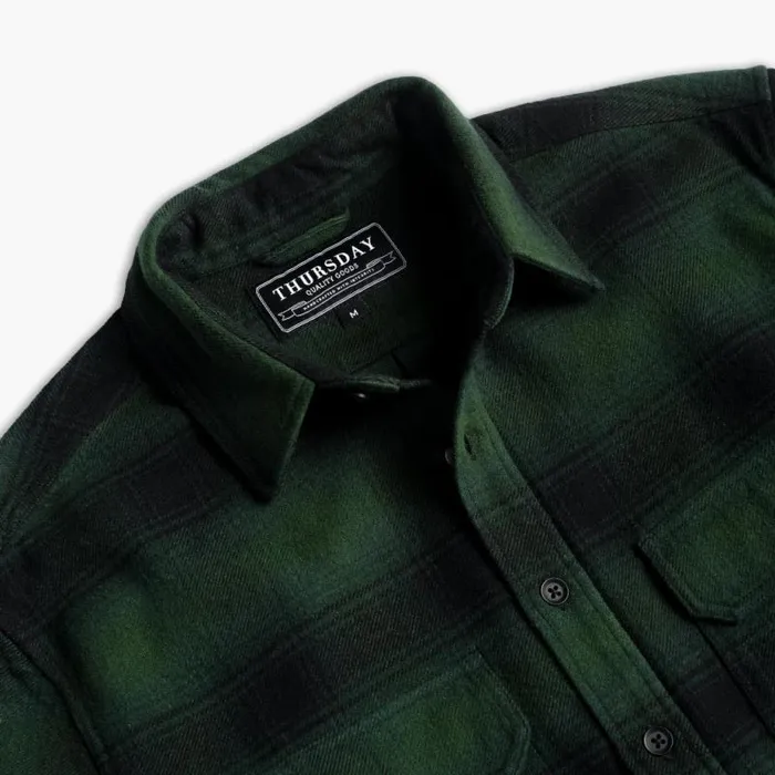 Thursday Boots Shirts and Apparel Summit Flannel Shirt Evergreen 8211 Men Thursday Boots Shirts and Apparel Summit Flannel Shirt Evergreen 8211 Men