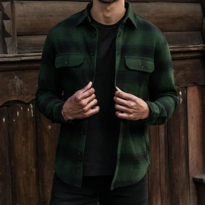 Thursday Boots Shirts and Apparel Summit Flannel Shirt Evergreen 8211 Men Thursday Boots Shirts and Apparel Summit Flannel Shirt Evergreen 8211 Men