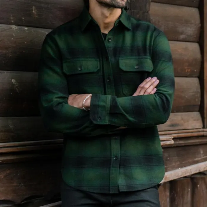 Thursday Boots Shirts and Apparel Summit Flannel Shirt Evergreen 8211 Men Thursday Boots Shirts and Apparel Summit Flannel Shirt Evergreen 8211 Men