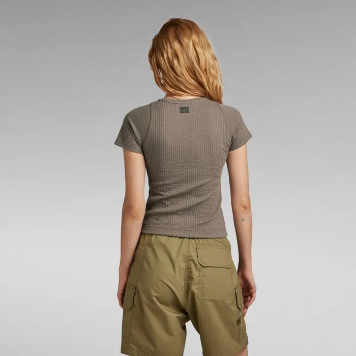 Tops and Tshirts Women GStar RAW Deep Scoop Ultra Slim Top Deep Walnut