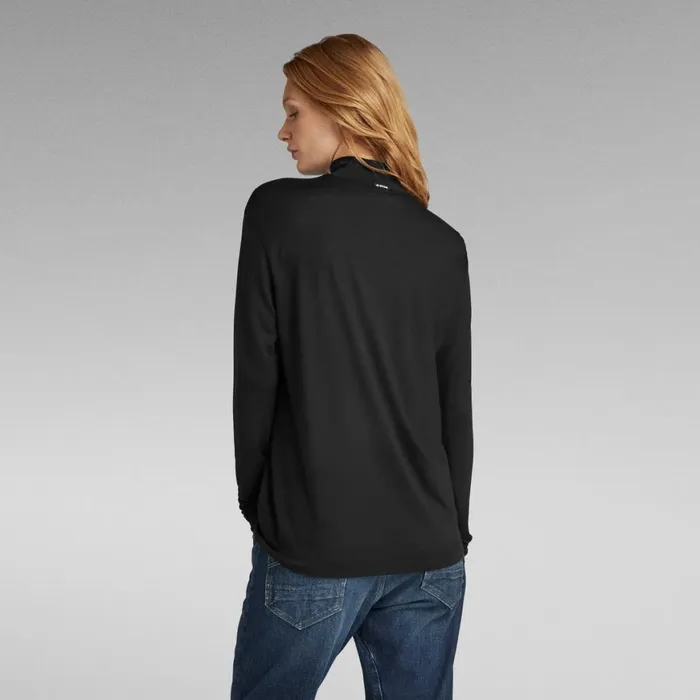 Tops and Tshirts Women GStar RAW Essential Mock Loose Top Dark Black