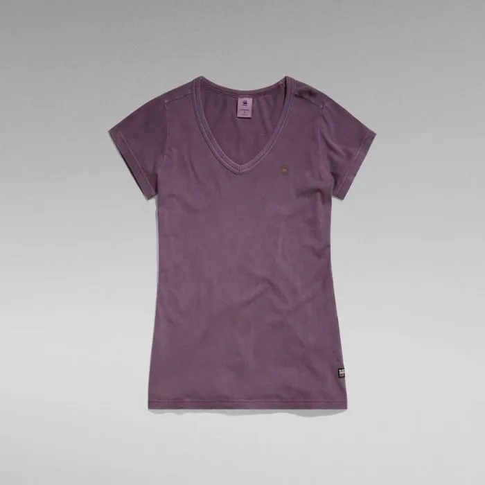 Tops and Tshirts Women GStar RAW Eyben Slim VNeck Top Lt Maze Gd