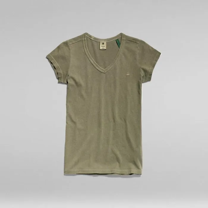 Tops and Tshirts Women GStar RAW Eyben Slim VNeck Top Shamrock