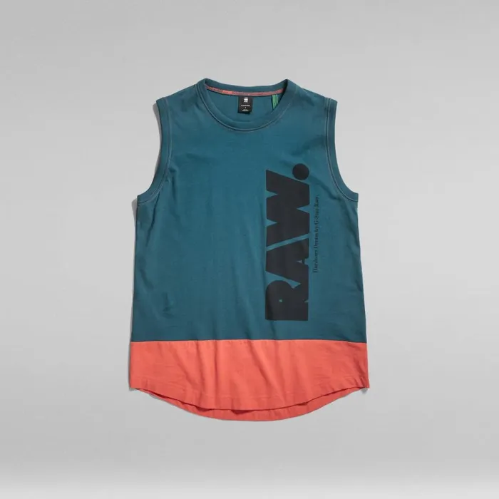 Tops and Tshirts Women GStar RAW Lash Color Block Tank Top Nitropaprika Color Block