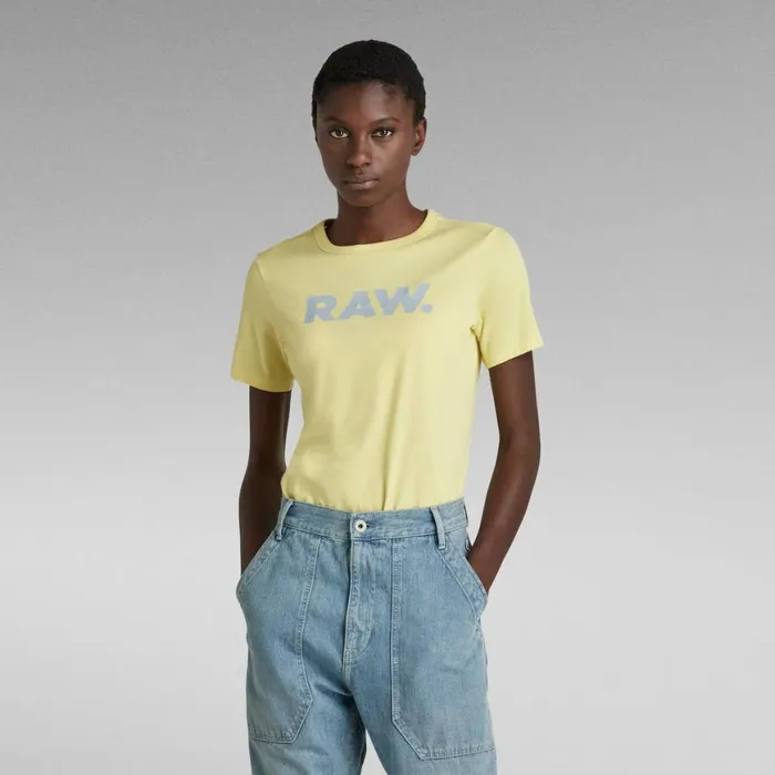 Tops and Tshirts Women GStar RAW RAW Slim TShirt Lemonade