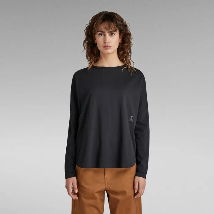 Tops and Tshirts Women GStar RAW Woven Mix Loose Top Caviar