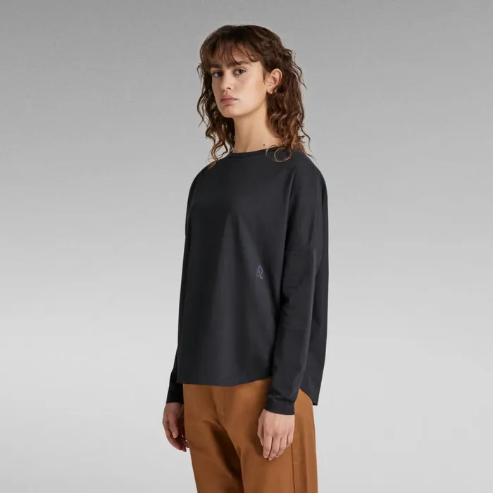 Tops and Tshirts Women GStar RAW Woven Mix Loose Top Caviar