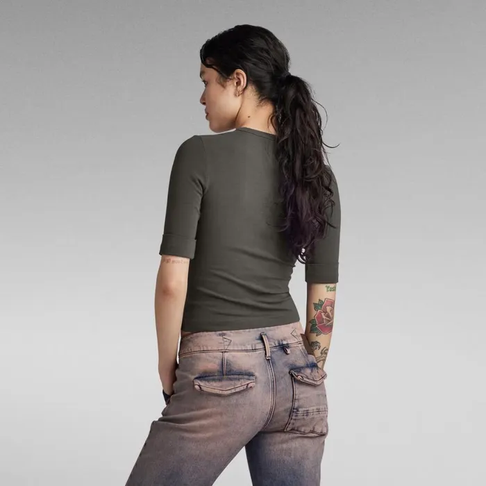 Tops and Tshirts Women GStar RAW Y2K Tee Square Ring Raven