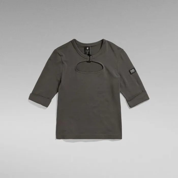 Tops and Tshirts Women GStar RAW Y2K Tee Square Ring Raven