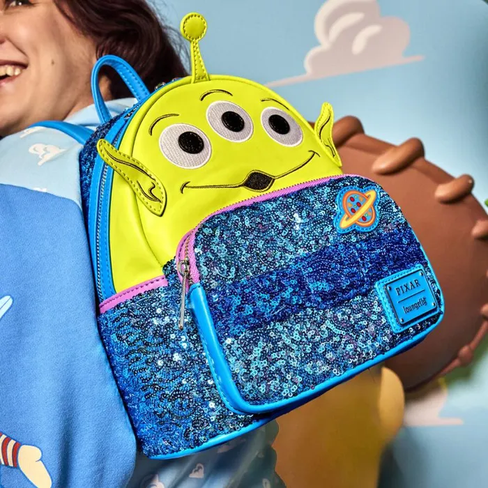 Toy Story Exclusive Alien Sequin Cosplay Mini Backpack Unisex Loungefly Backpacks