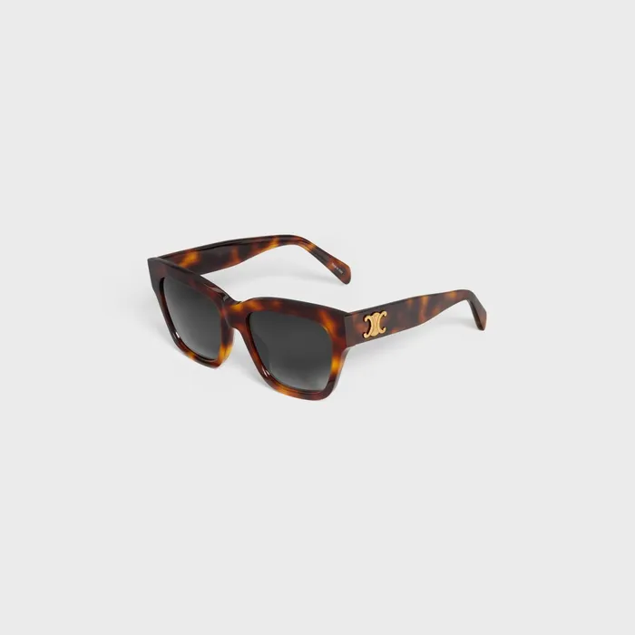 Triomphe 09 Sunglasses In Acetate Classic Havana Women CELINE SUNGLASSES