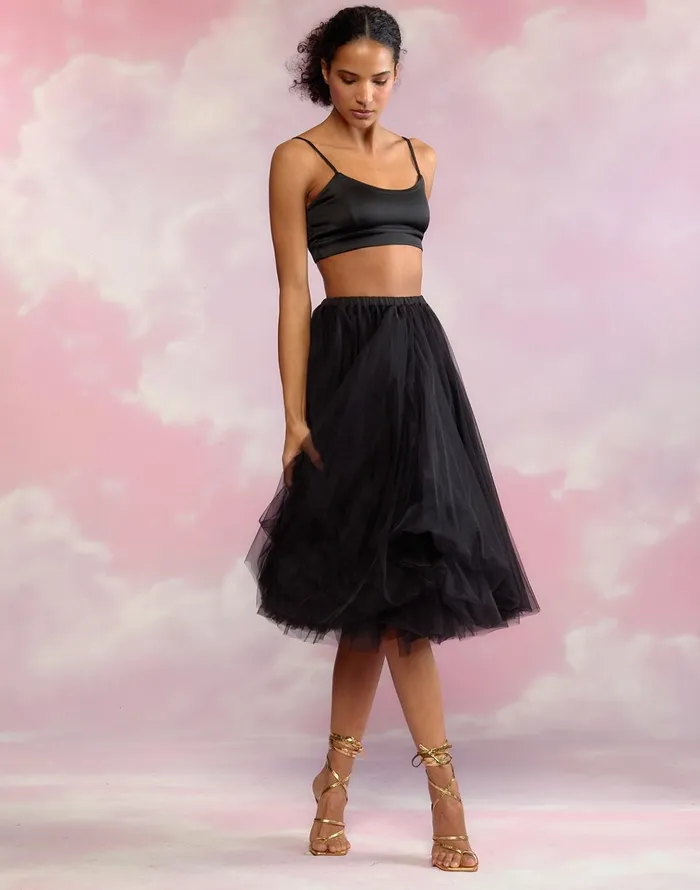 Tulle Skirt 8211 Black Women Cynthia Rowley Bottoms