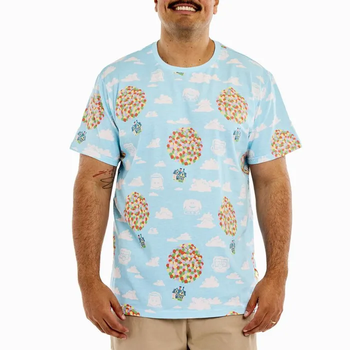 Up 15th Anniversary Balloon House AllOver Print Tee Unisex Loungefly Apparel