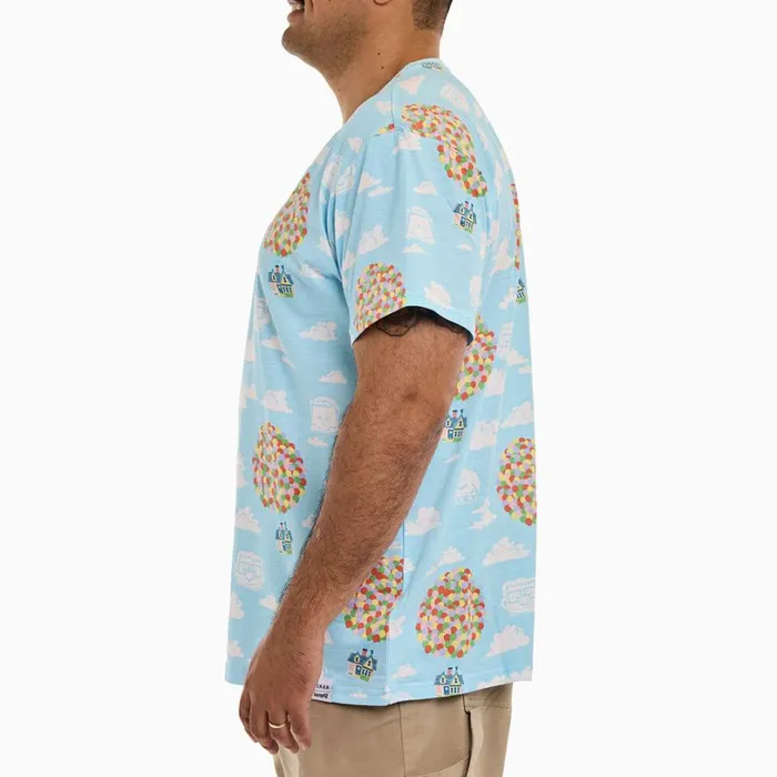 Up 15th Anniversary Balloon House AllOver Print Tee Unisex Loungefly Apparel Up 15th Anniversary Balloon House AllOver Print Tee Unisex Loungefly Apparel