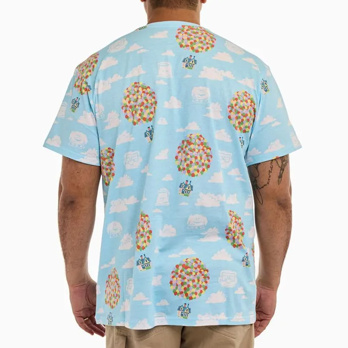 Up 15th Anniversary Balloon House AllOver Print Tee Unisex Loungefly Apparel Up 15th Anniversary Balloon House AllOver Print Tee Unisex Loungefly Apparel
