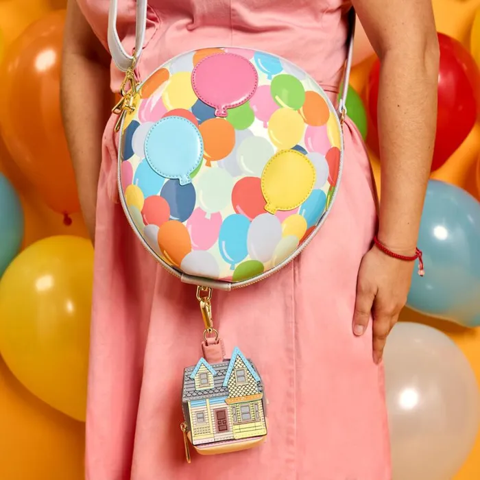Up Exclusive Balloon House Figural Crossbody Bag With Coin Bag Unisex Loungefly Bags and Wallets