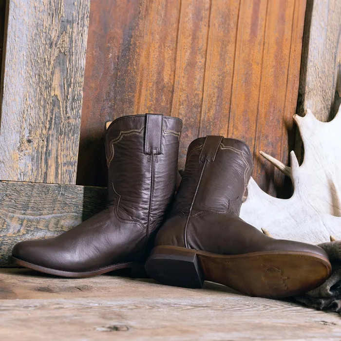 Western Men Stetson Puncher Boots Brown