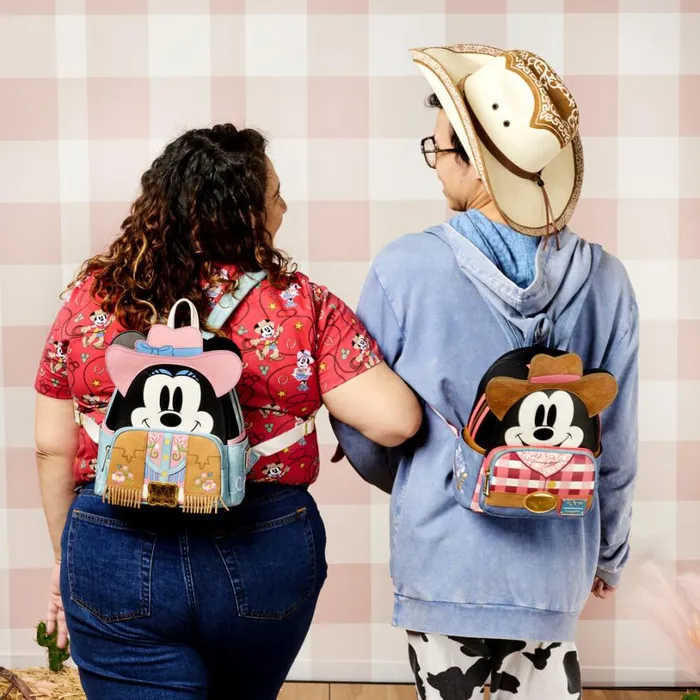 Western Mickey and Minnie Lasso AllOver Print Tee Unisex Loungefly Apparel Western Mickey and Minnie Lasso AllOver Print Tee Unisex Loungefly Apparel