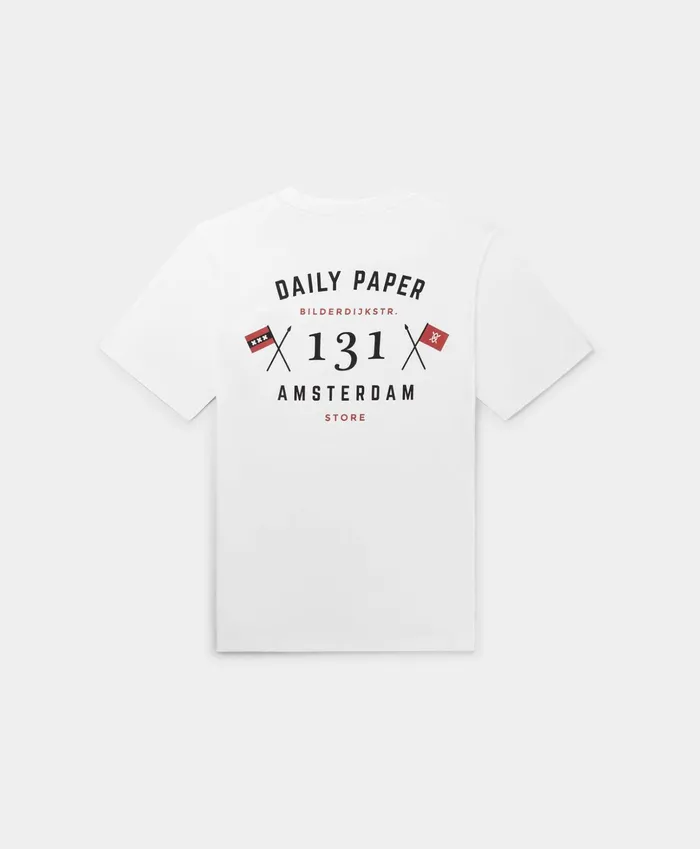 White Amsterdam Flagship Store TShirt White Men Daily Paper TShirts
