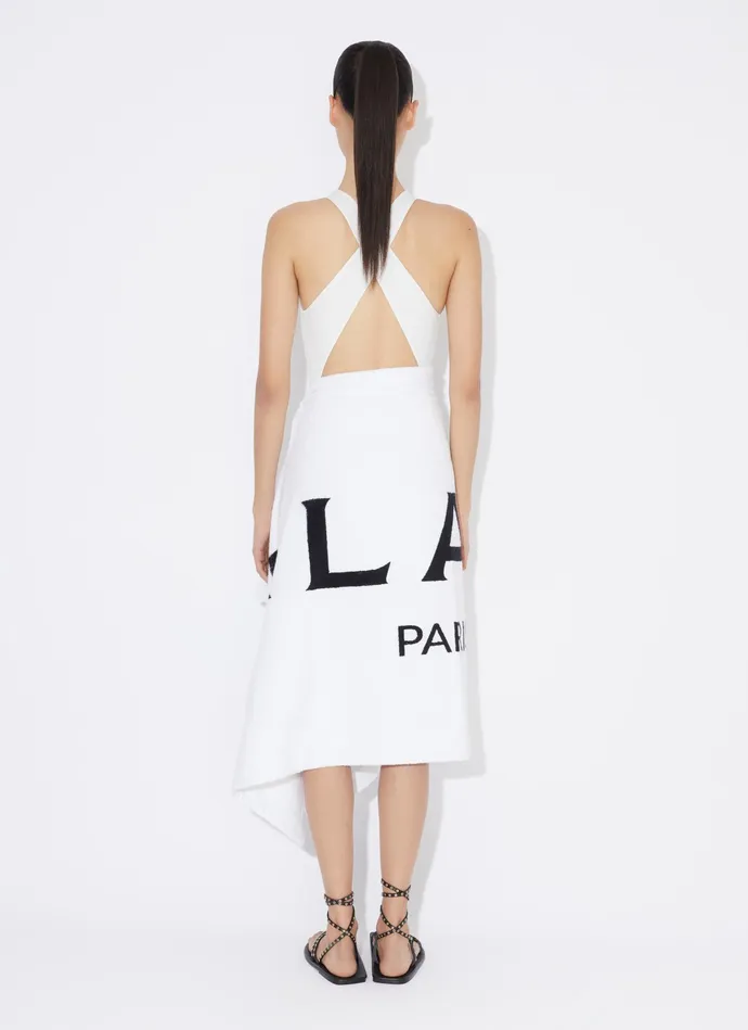 White HALTERNECK ALAIA SWIMSUIT IN JERSEY Women Alaa Swimwear
