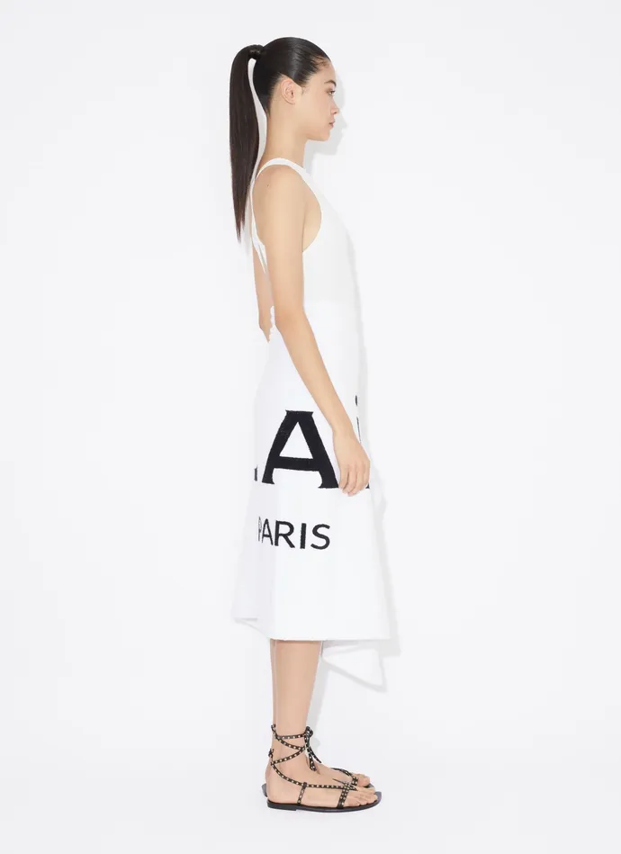 White HALTERNECK ALAIA SWIMSUIT IN JERSEY Women Alaa Swimwear