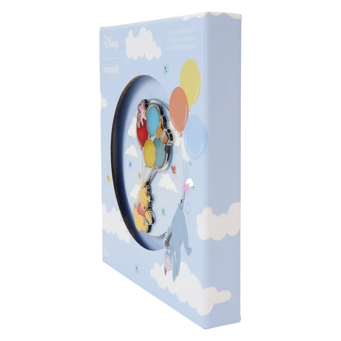 Winnie The Pooh and Friends Floating Balloons 3 Unisex Loungefly Enamel Pins Winnie The Pooh and Friends Floating Balloons 3 Unisex Loungefly Enamel Pins