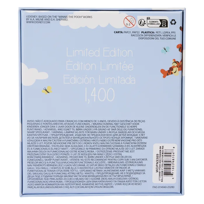 Winnie The Pooh and Friends Floating Balloons 3 Unisex Loungefly Enamel Pins Winnie The Pooh and Friends Floating Balloons 3 Unisex Loungefly Enamel Pins