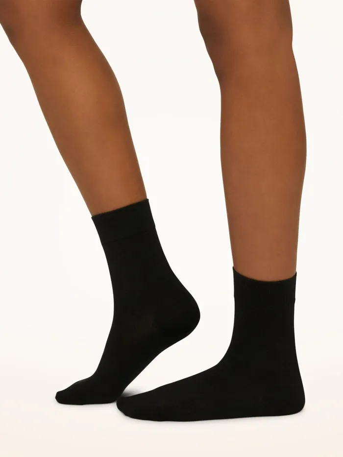 Wolford Cashmere Silk Socks Black Women Socks