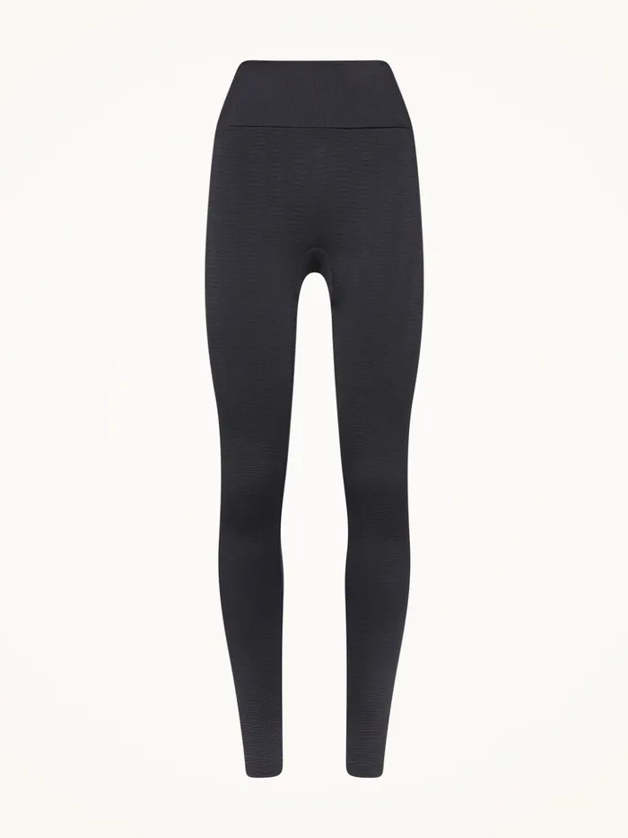Wolford The WOW Wellness Leggings Black Logo Women Athleisure Leggings