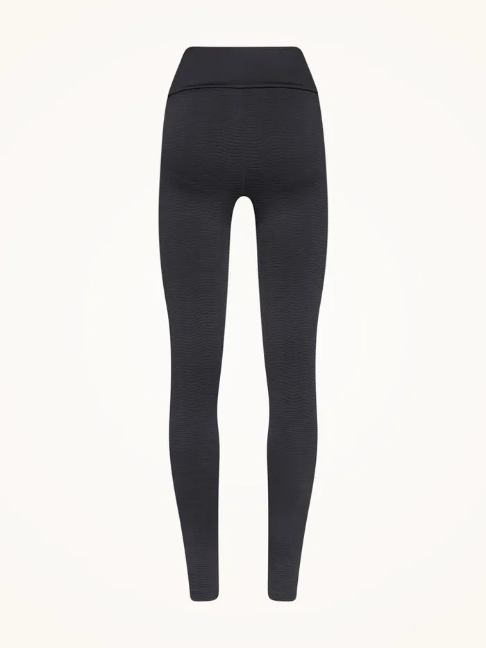 Wolford The WOW Wellness Leggings Black Logo Women Athleisure Leggings